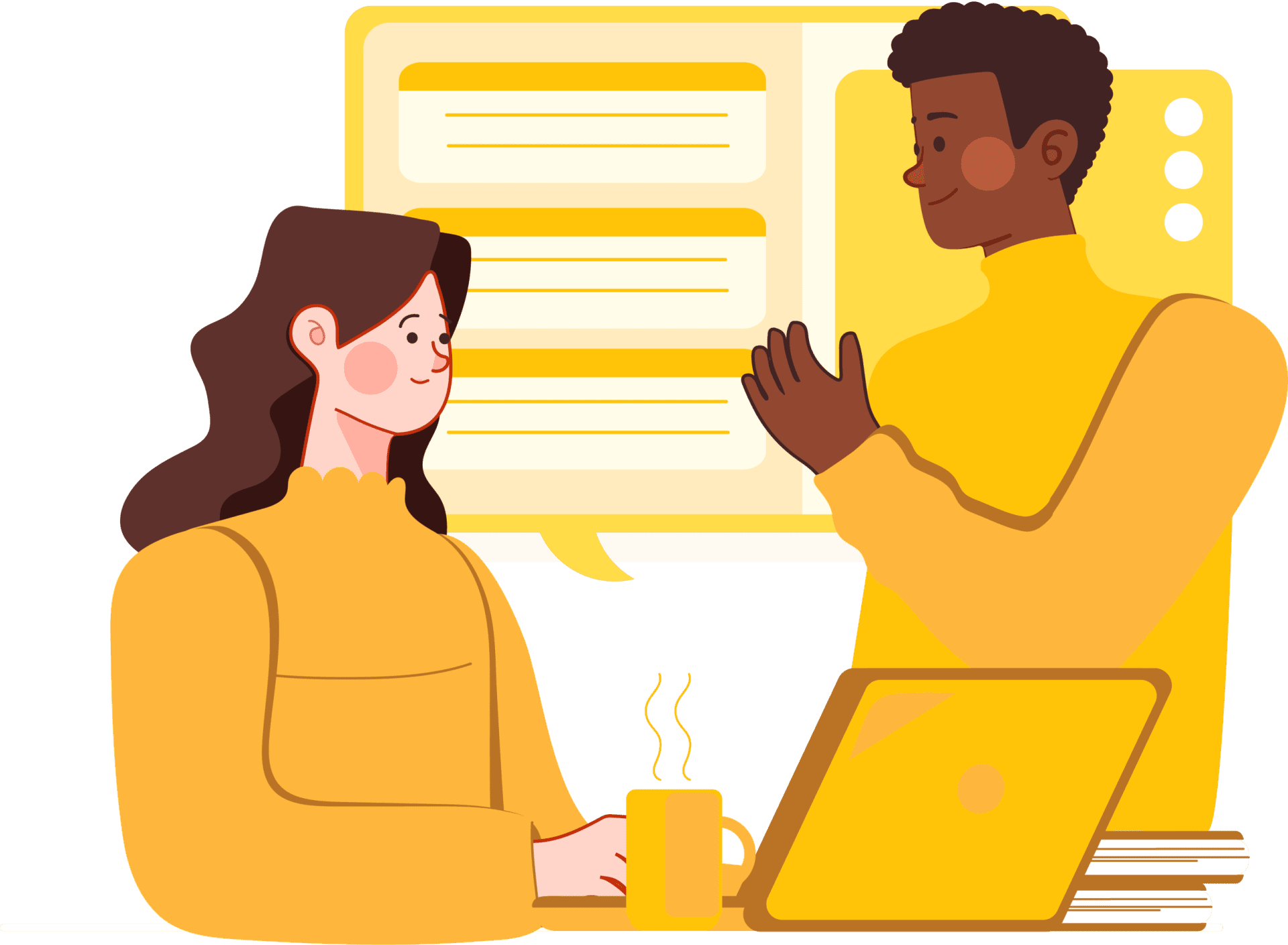 Illustrazione tirocini extracurricolari Aazienda - Apprendistato 2° livello